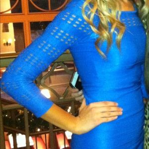 Body con Royal blue dress Bebe